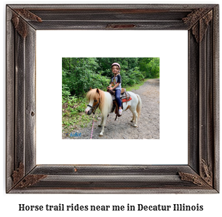 horse trail rides near me in Decatur, Illinois